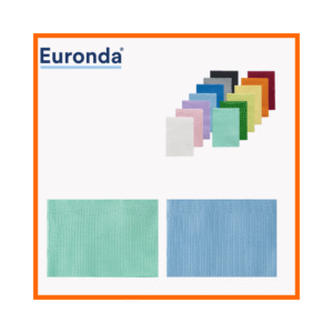 Buy Euronda Monoart disposable dental bibs (45x33cm). 2-ply paper with waterproof backing. Pack of 500. Available in green and light blue.