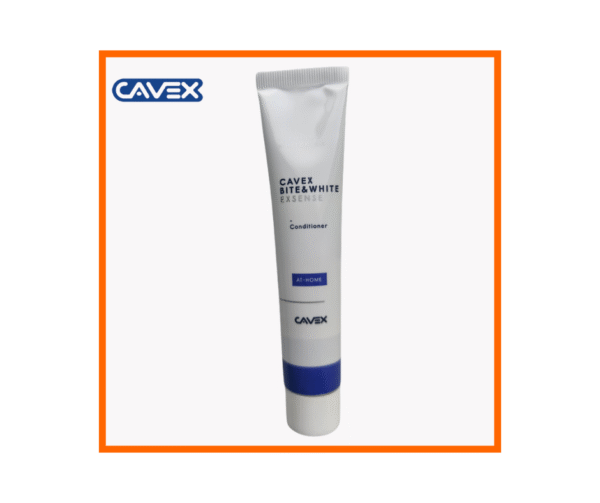 Cavex ExSense is a professional conditioner that helps reduce tooth sensitivity during and after whitening procedures. Supplied as a single tube.