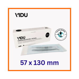 Self adhesive sterilization bags 57x130 mm dental instruments VIDU