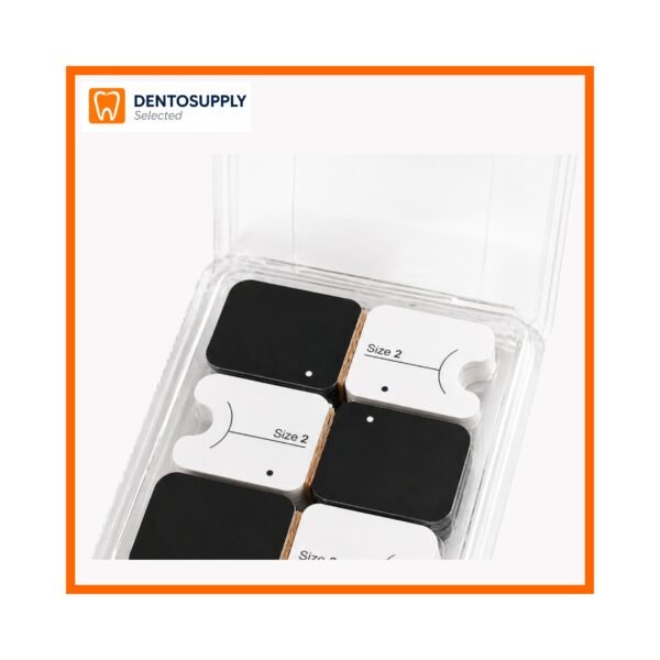 High-quality dental PSP plate covers size 2. Pack of 300 pieces. Designed to protect phosphor plates from bending and damage.