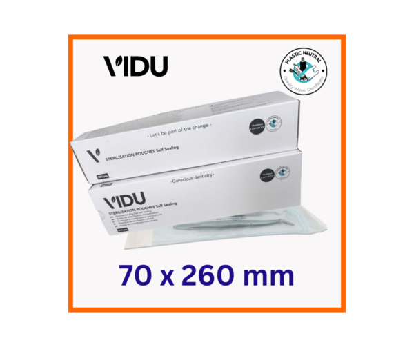 VIDU self-adhesive sterilization bags 70x260mm 200 pcs