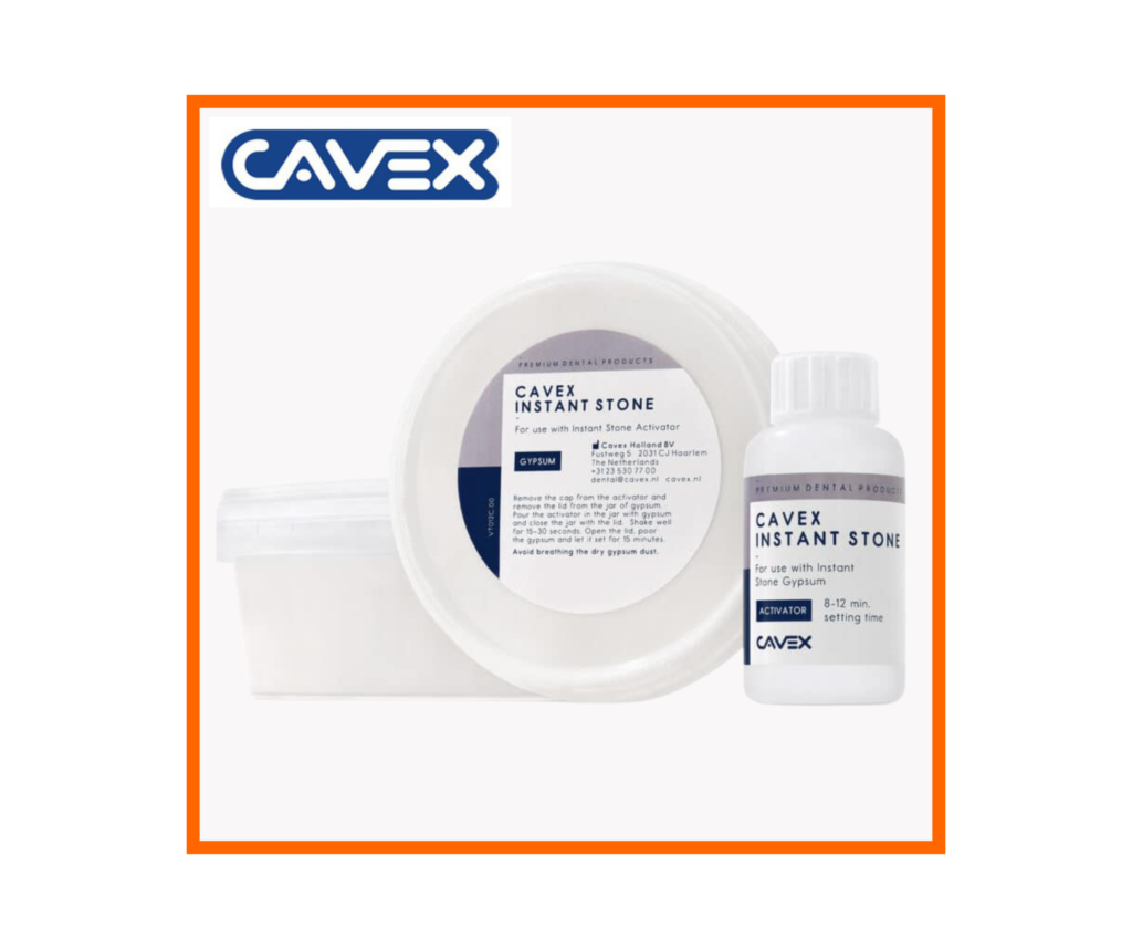 Cavex Instant Stone & Activator Pack of 20 – Fast Setting Dental Gypsum System