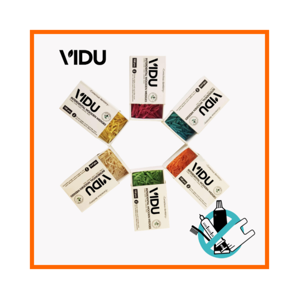 VIDU Wooden Dental Wedges Assorted 400 pcs