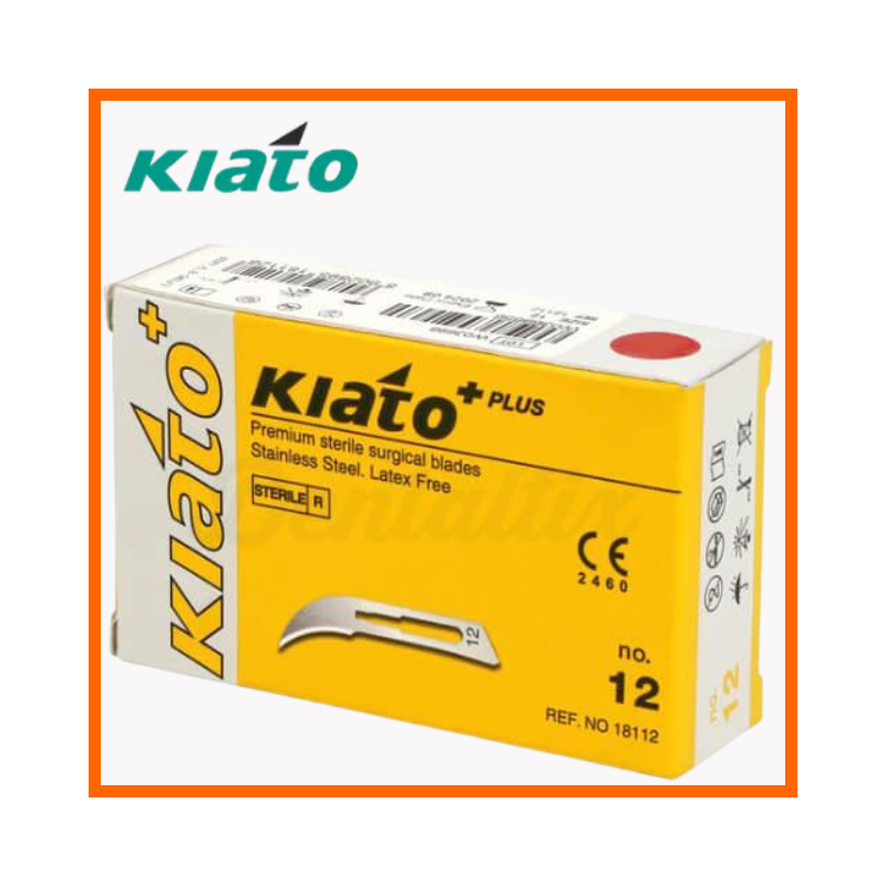 KIATO Stainless Steel Sterile Surgical Scalpel Blades 100 pcs
