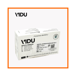 VIDU Rhodium Dental Mirror No. 4 Pack of 12